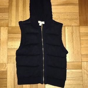Black Michael Kors Vest with Hood
